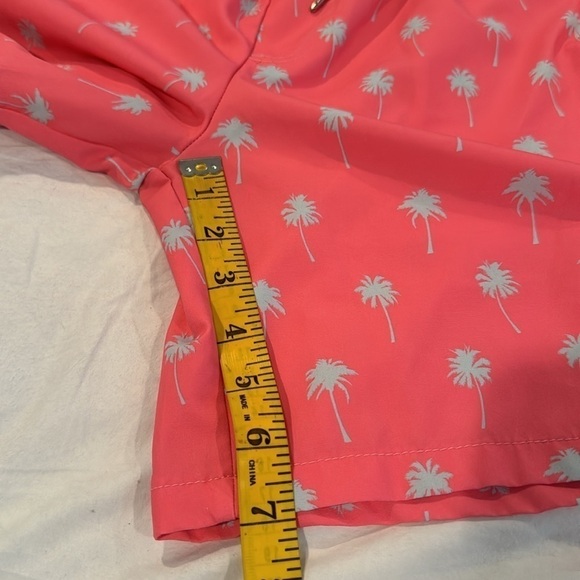 Mosmann 🔥sale🔥Sydney Australia coral swim trunks with gray palm trees - Picture 7 of 7